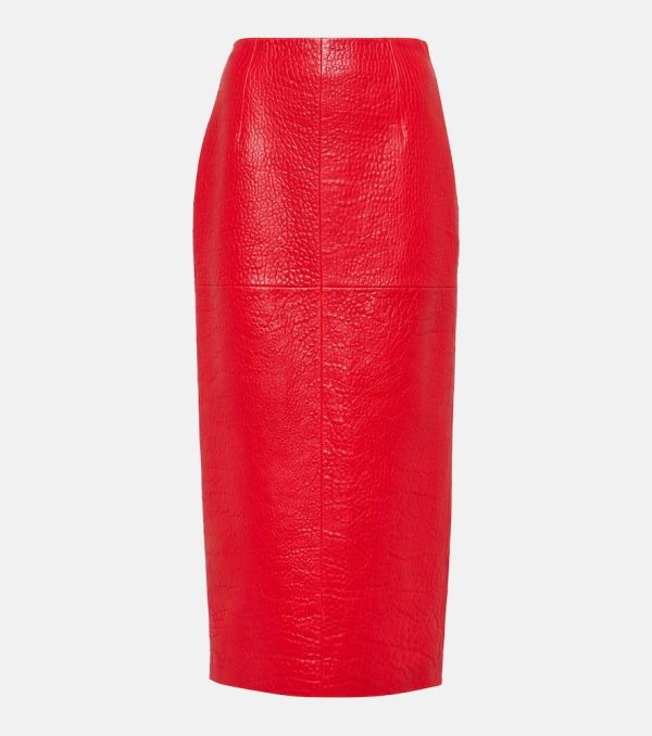 Prada Leather pencil skirt
