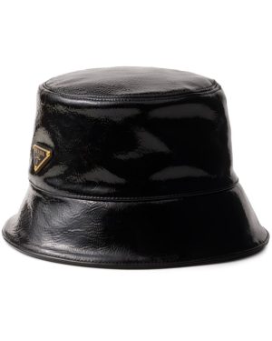 Prada Patent Leather Bucket Hat