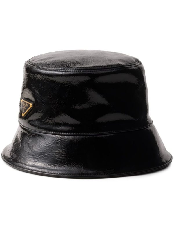 Prada Patent Leather Bucket Hat