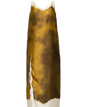 Prada - Printed Slip Midi Dress - Green - IT 40 - Moda Operandi