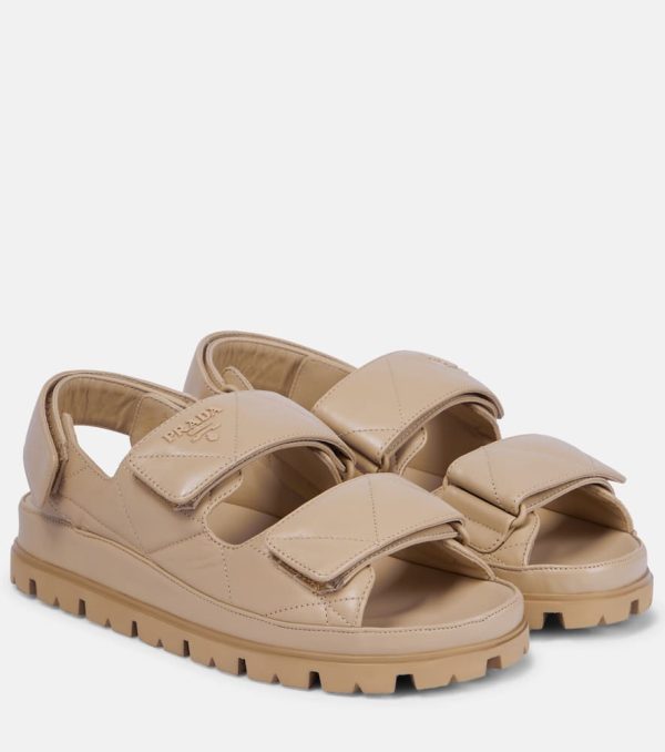 Prada Quilted leather sandals