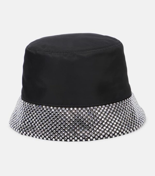 Prada Re-Nylon embellished bucket hat