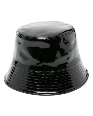 Prada Shiny Leather Bucket Hat