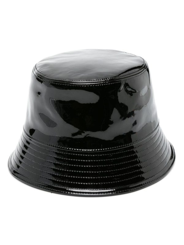Prada Shiny Leather Bucket Hat