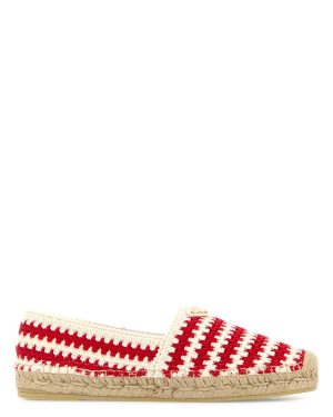 Prada Two-tone Crochet Espadrilles