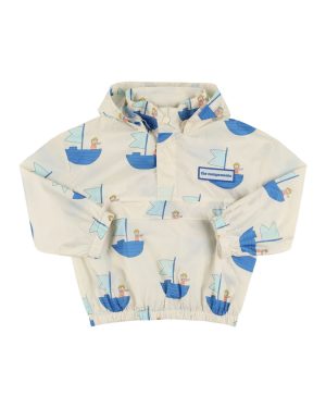 Printed Nylon Rain Anorak
