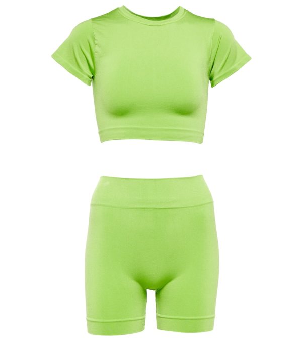 PrismÂ² Mindful crop top and Composed shorts set
