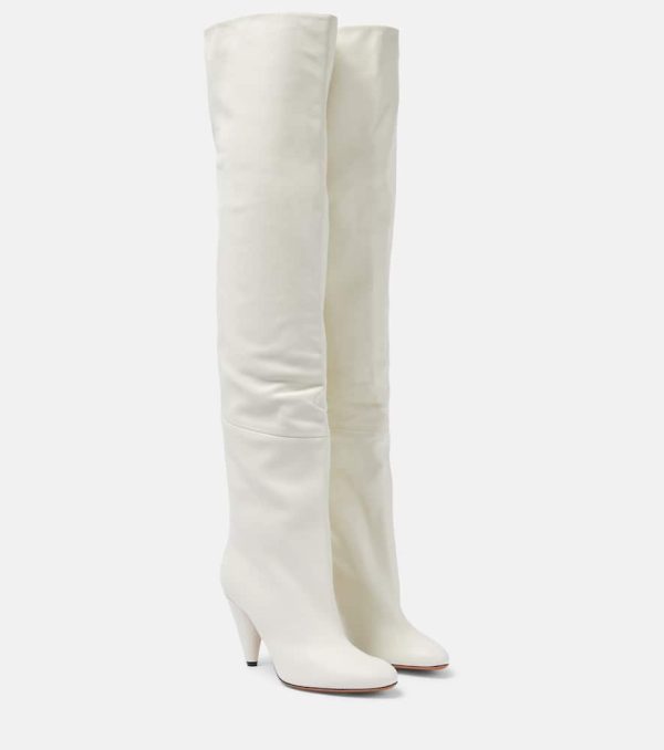 Proenza Schouler Cone leather over-the-knee boots