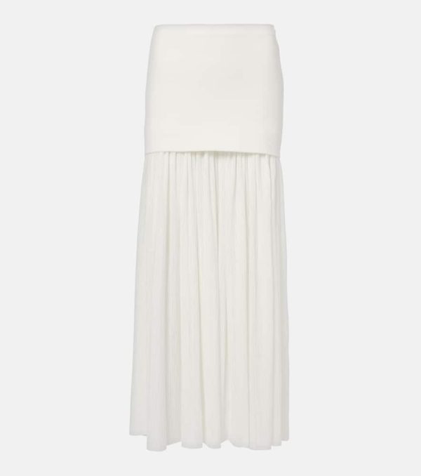 Proenza Schouler Paige pleated crepe chiffon maxi skirt