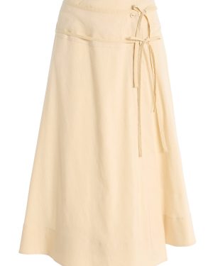 Proenza Schouler White Label - Jovie Slub Linen-Blend Wrap Skirt - Neutral - US 6 - Moda Operandi