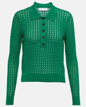 Proenza Schouler White Label cotton-blend polo top