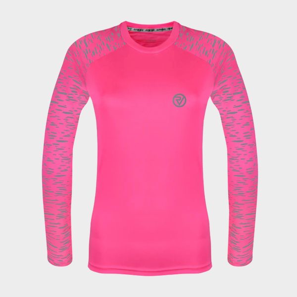 Proviz Sports Women's Reflective Long Sleeve Training Top, Pink