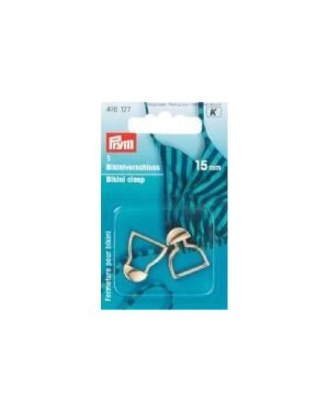 Prym Bikini and Belt Clasp Hook Metal 15 mm Gold col