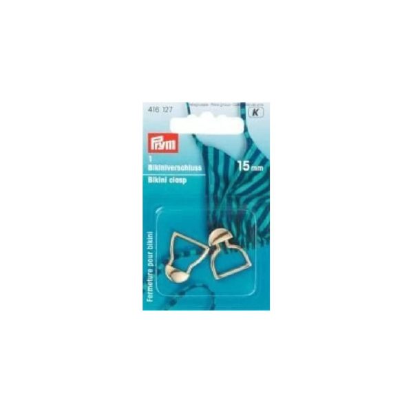 Prym Bikini and Belt Clasp Hook Metal 15 mm Gold col