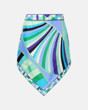 Pucci Iride printed silk mini skirt
