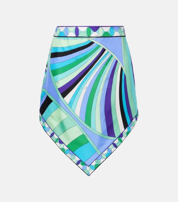 Pucci Iride printed silk mini skirt