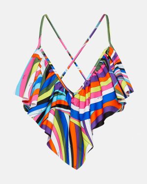 Pucci Iride ruffled bikini top