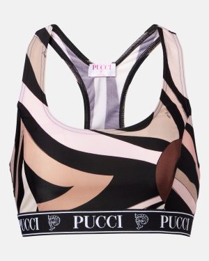 Pucci Printed sports bra