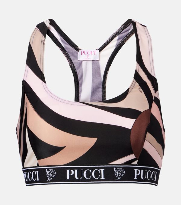 Pucci Printed sports bra