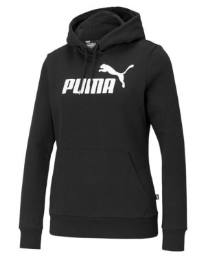 Puma Logo Ladies Hoody - Black