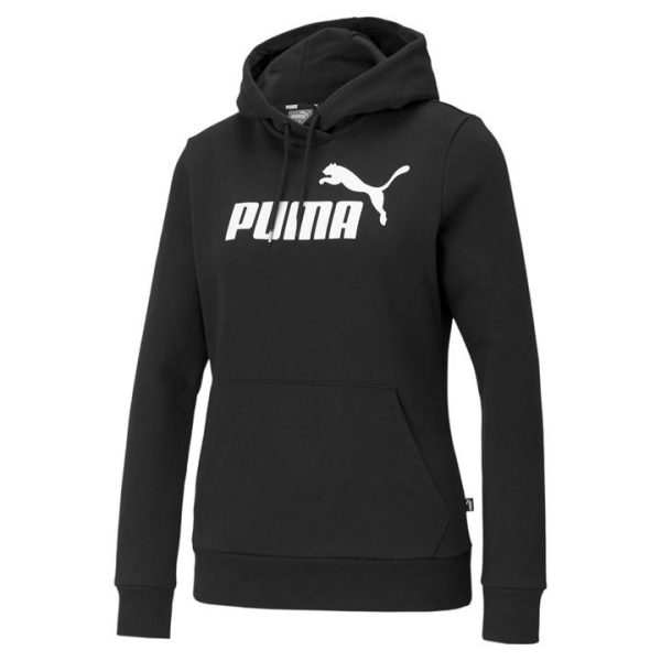 Puma Logo Ladies Hoody - Black