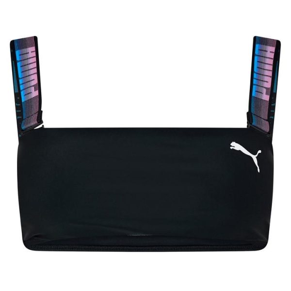 Puma Swimwear Bandeau Bikini Top Womens - Black