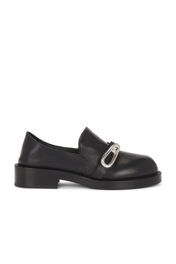 RABANNE Loafer Mules in Black - Black. Size 36 (also in 38, 39, 40).
