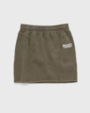 ROTATE Birger Christensen Enzyme Sweat Mini Skirt women Skirts green in size:XS
