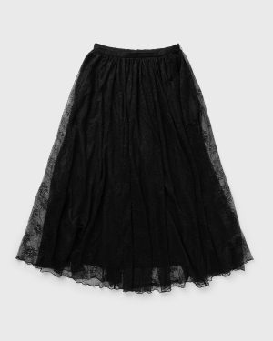 ROTATE Birger Christensen Lace Long Midi Skirt women Skirts black in size:L