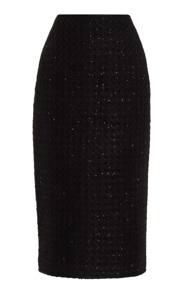 ROTATE - Boucl Maxi Skirt - Black - EU 32 - Moda Operandi
