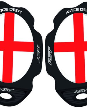 RST Flag Series Knee Sliders, white-red