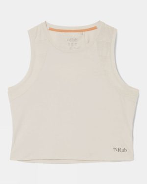 Rab Womens Rivelin Crop Tank Top - Beige