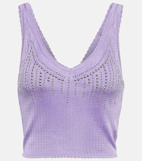 Rabanne Embellished knit top