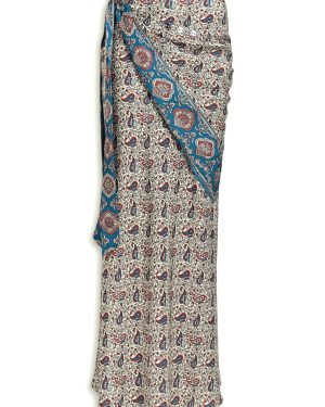 Rabanne Paisley-printed Satin Maxi Skirt - Multi Print - 42 (UK14 / L)