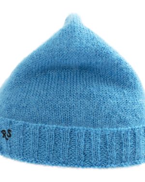 Raf Simons RS Knitted Beanie in blue