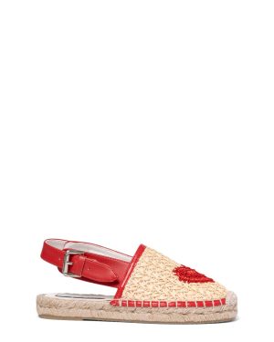Raffia Espadrilles W/lace