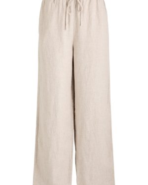 Rails Emmie Straight-leg Linen Trousers - Beige - XS (UK6 / XS)