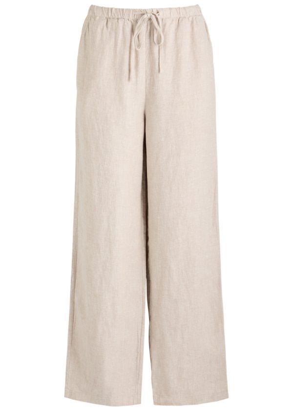 Rails Emmie Straight-leg Linen Trousers - Beige - XS (UK6 / XS)