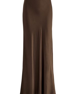 Rails Romina Satin Maxi Skirt - Dark Green - S (UK8-10 / S)