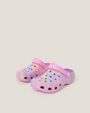 Rainbow Marble Clogs Multi