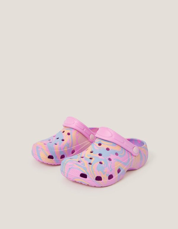 Rainbow Marble Clogs Multi