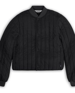 Rains Banja Liner Bomber Jacket - Black