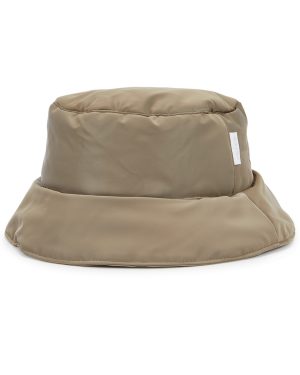 Rains Taupe Padded Satin-shell Bucket hat - XS/S