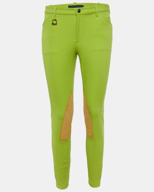 Ralph Lauren Green Stretch Cotton Patch Detail Jeans M/Waist 30"
