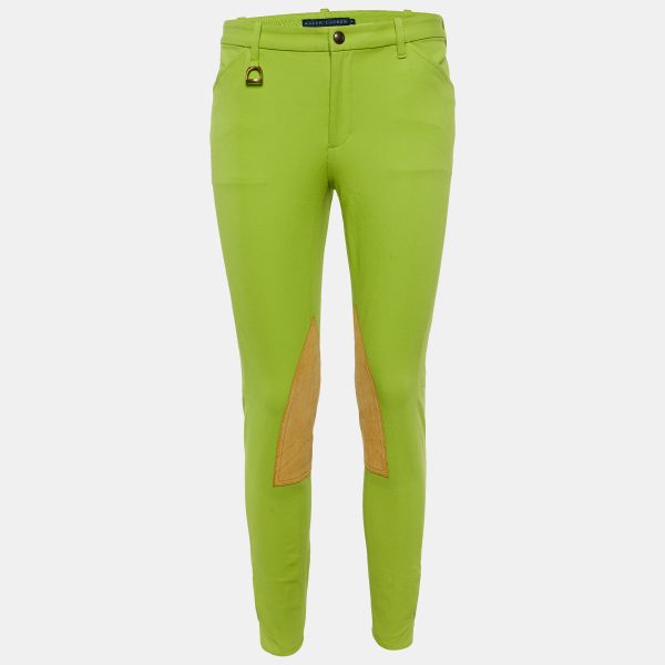 Ralph Lauren Green Stretch Cotton Patch Detail Jeans M/Waist 30"