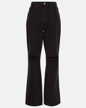 Re/Done 90s distressed high-rise flared jeans