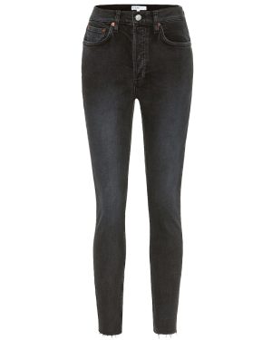 Re/Done High-rise ankle crop skinny jeans
