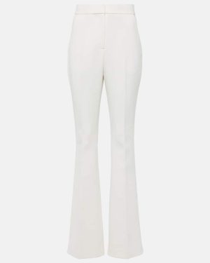 Rebecca Vallance Bridal Evelyn mid-rise crepe bootcut pants