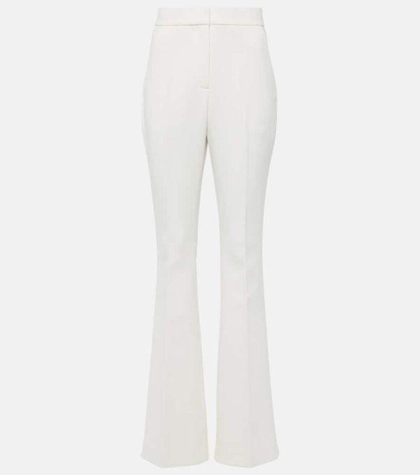 Rebecca Vallance Bridal Evelyn mid-rise crepe bootcut pants