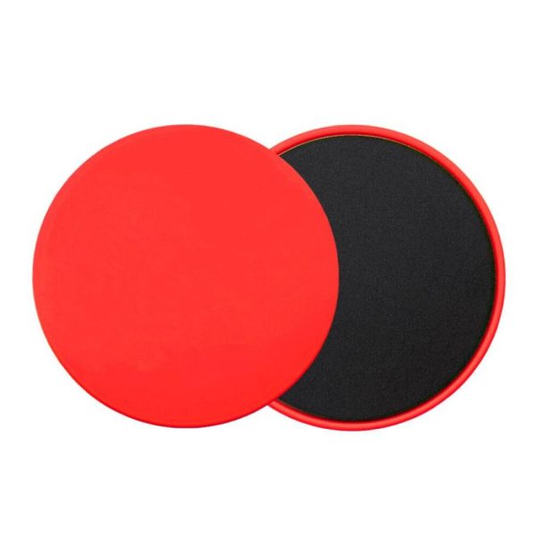(Red) 1 Pair Fitness Core Sliders Exercise Gliding Discs Slider Full-Body Workout Accessories Abdominal Training Yoga Sports Equipment